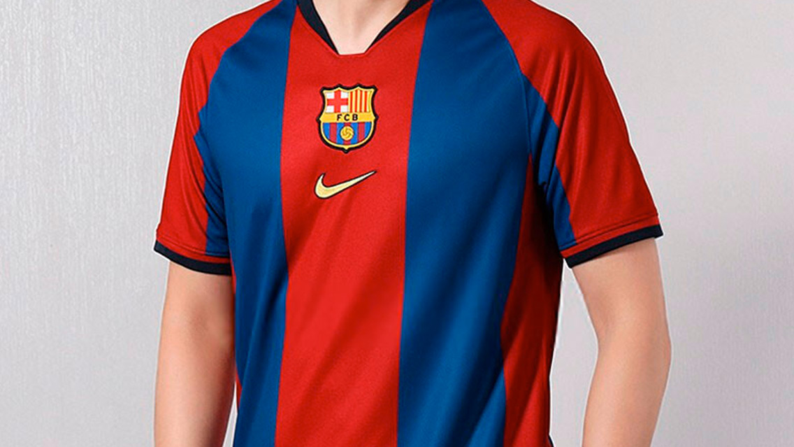 camiseta barça nike 20 años