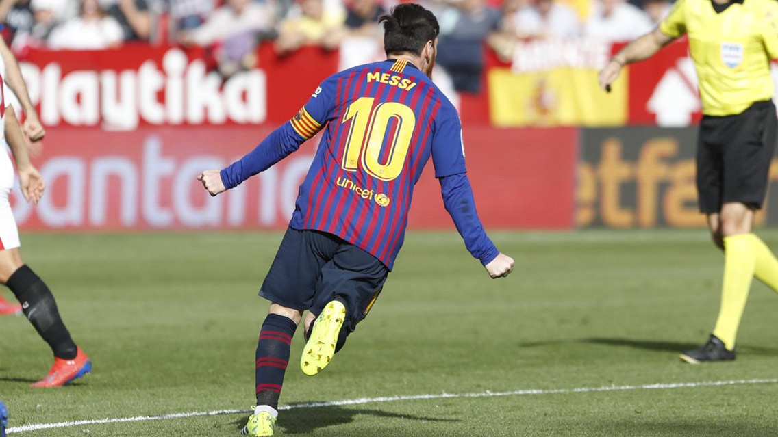 El señor gol de Lionel Messi vs Sevilla | Futbol Total