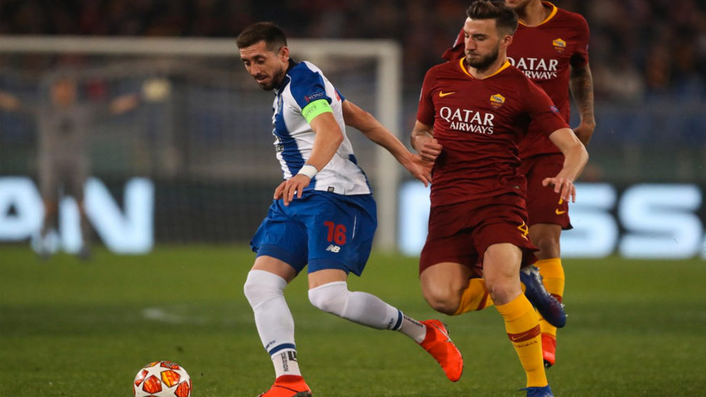 Roma saca ventaja en la ida vs Porto
