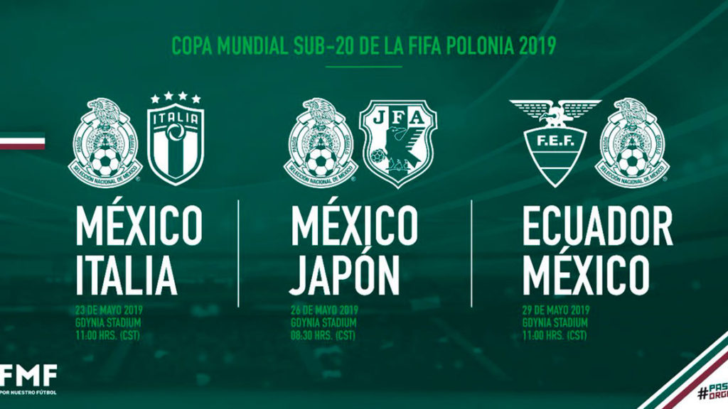 Tri Sub-20 ya tiene rivales para el Mundial de Polonia