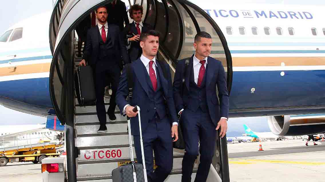 Susto en el vuelo del Atlético de Madrid rumbo a Turín