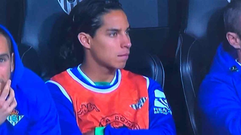 Lainez, sin actividad con el Betis