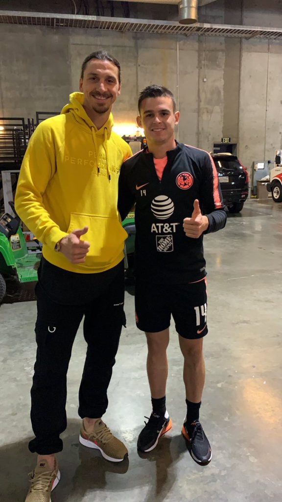 Nicolás Benedetti y Zlatan Ibrahimovic