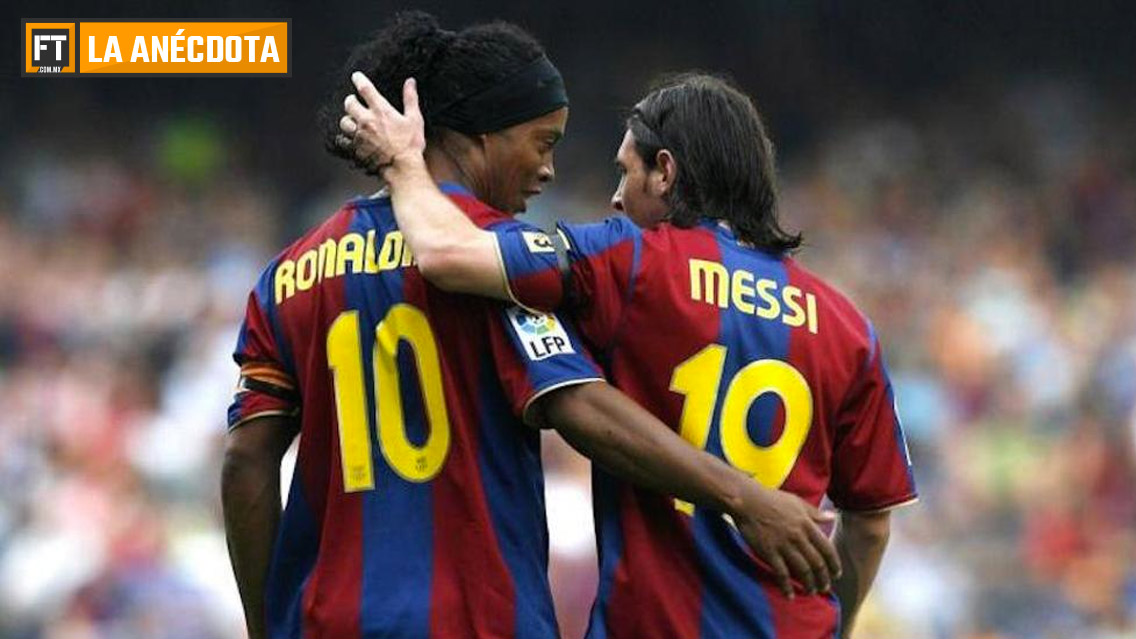 ¿Qué número era Messi cuando jugaba con Ronaldinho