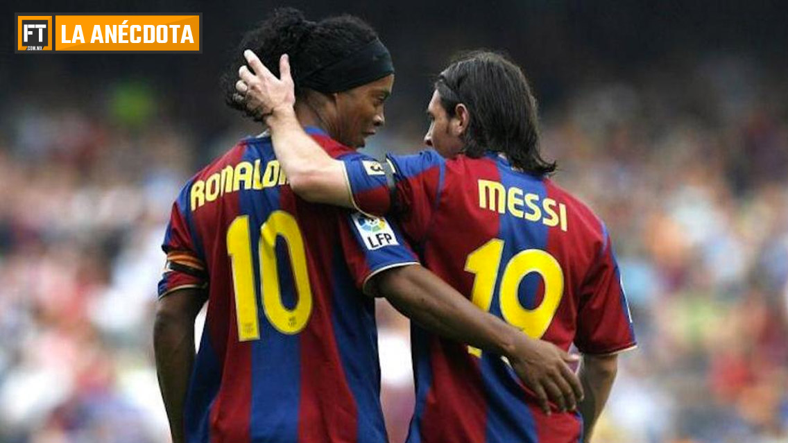 El día que Ronaldinho le pidió a Messi utilizar el 10