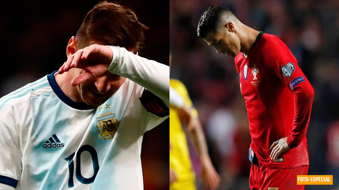 Triste regreso de Messi y Cristiano a selección