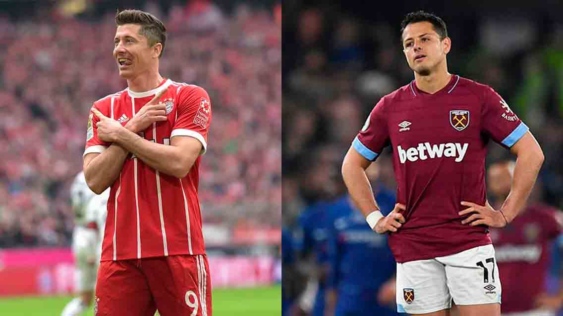 Un equipo quiere juntar a Chicharito y Lewandowski