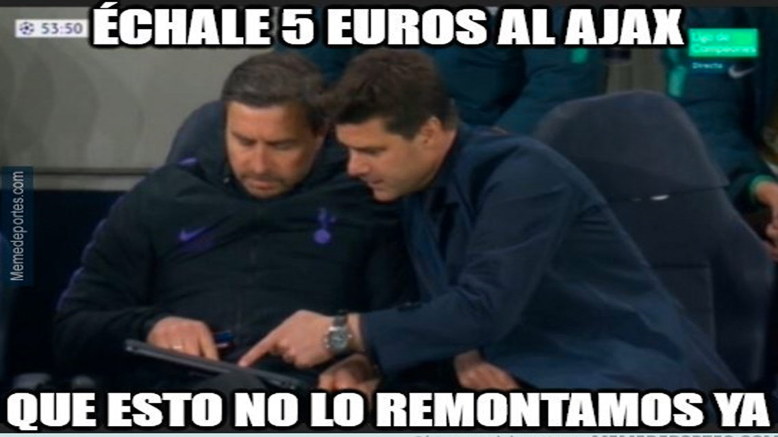 Los memes del Tottenham Hotspur vs Ajax