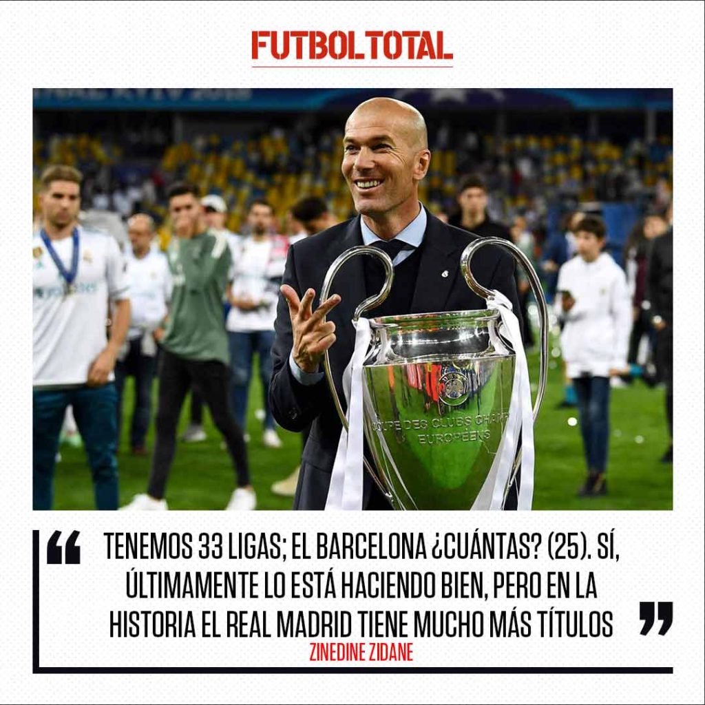 Zinedine Zidane le manda mensaje al Barcelona 