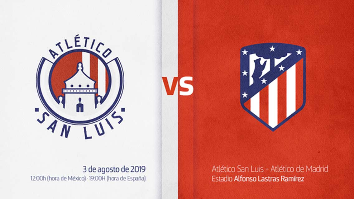 Atlético San Luis enfrentará al Atlético de Madrid