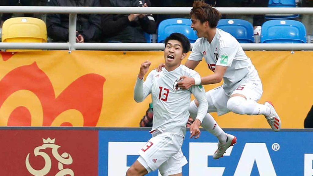 Miyashiro abre el marcador México 0-1 Japón.