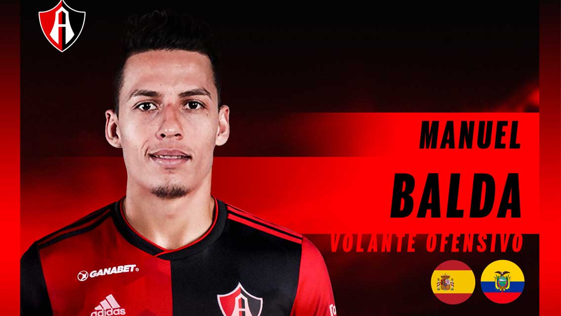 Manuel Balda primer refuerzo de Atlas para el Apertura 2019