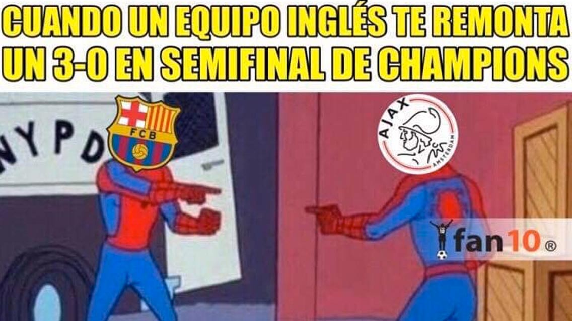 Los memes del Ajax vs Tottenham Hotspur