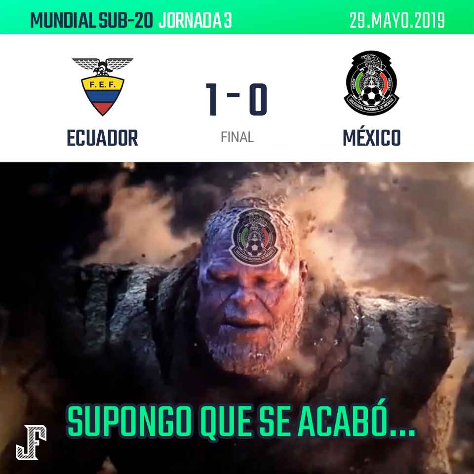 Memes de la eliminación de México en el Mundial Sub 20