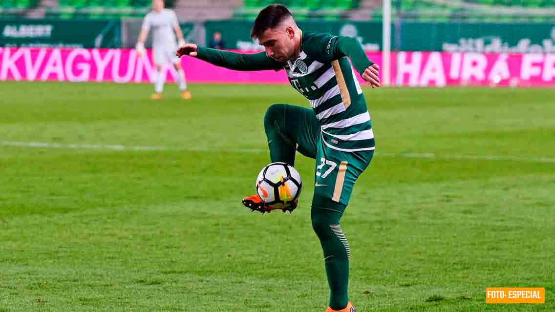 Fernando Gorriarán en su paso con el Ferencvaros de Hungría