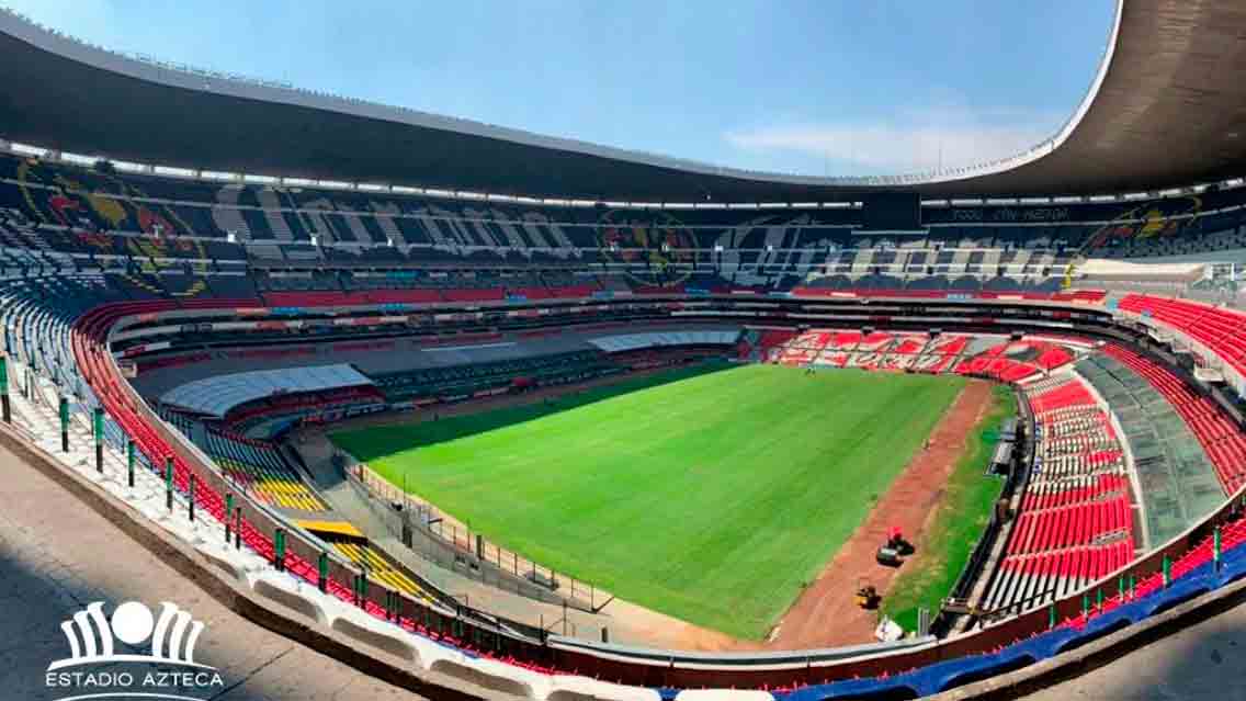 Cancha del Estadio Azteca estará lista para el arranque del torneo