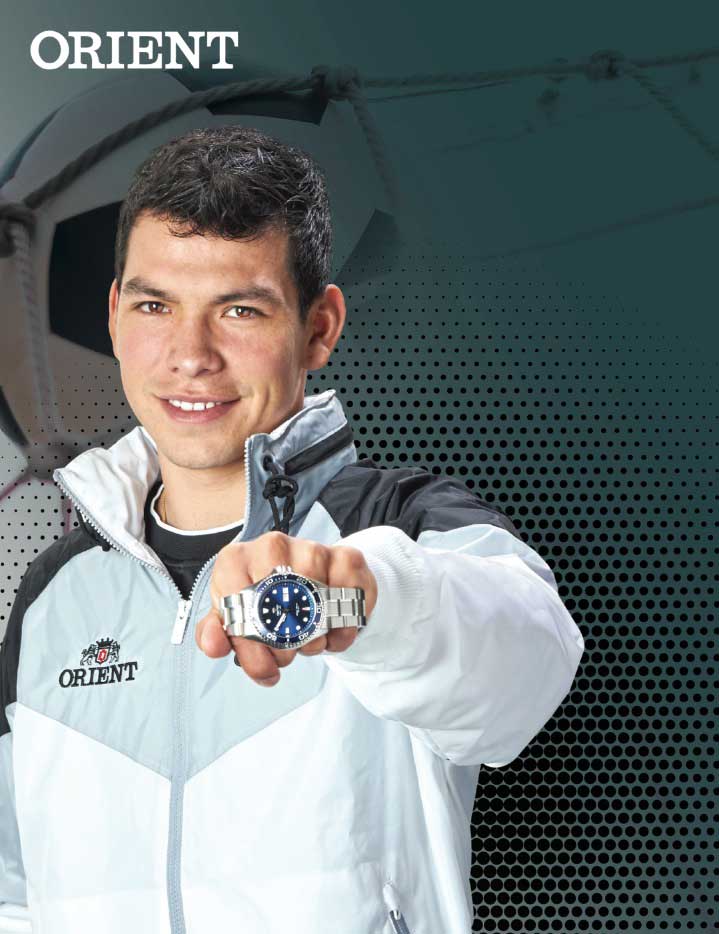 "Chucky" Lozano la imagen de los relojes ORIENT en México