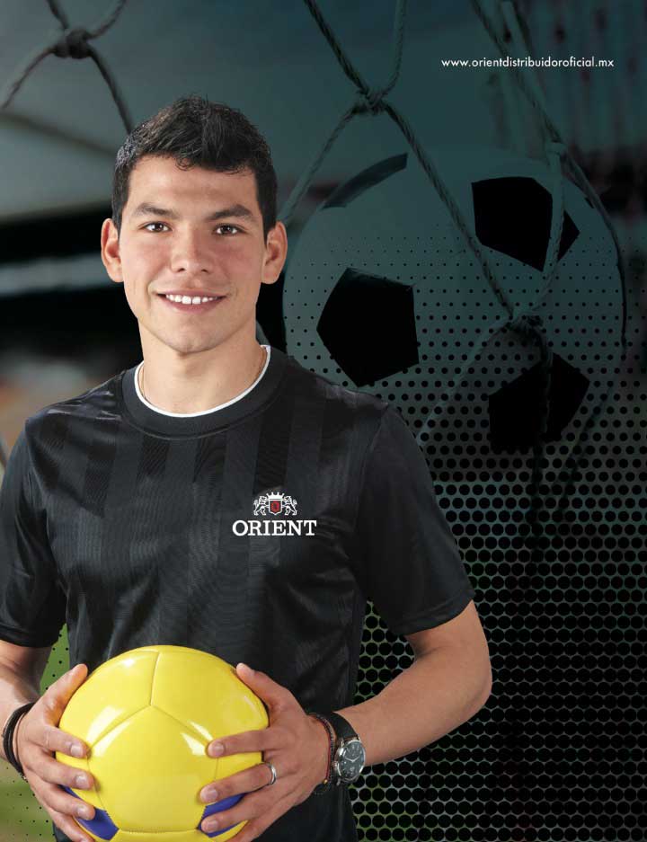 "Chucky" Lozano la imagen de los relojes ORIENT en México