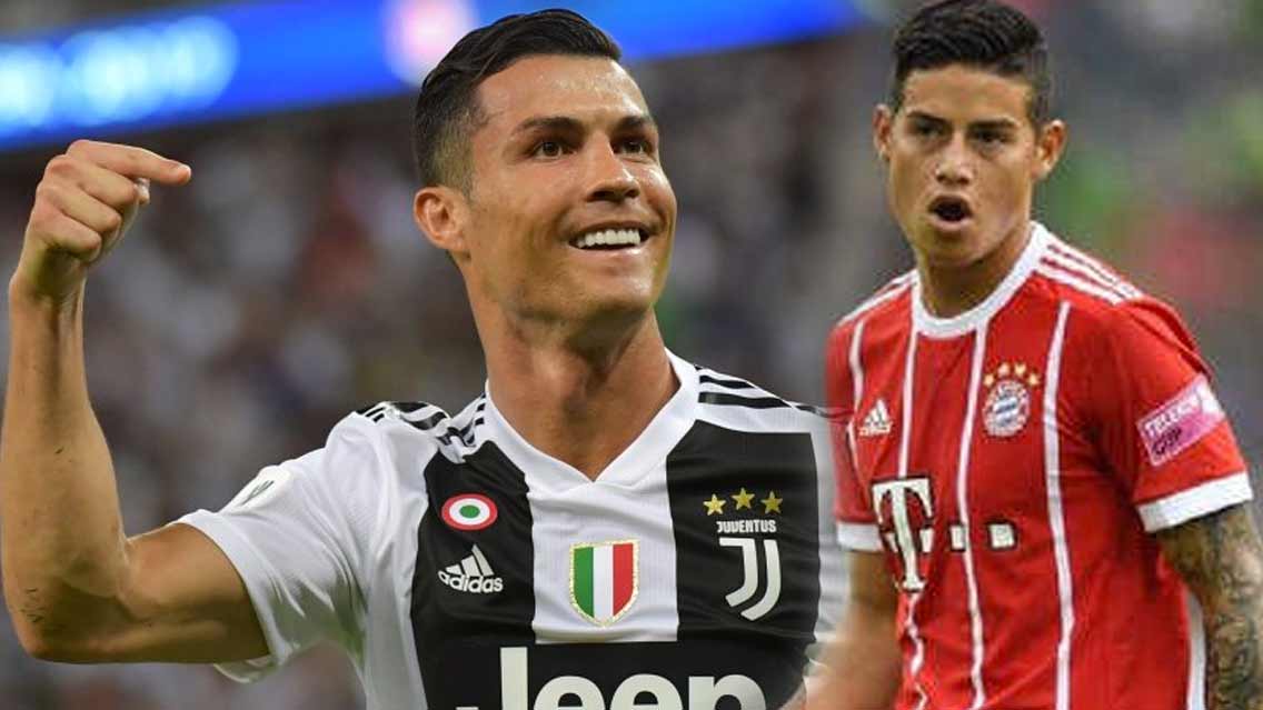 Cristiano llama a James para que llegue a la Juventus