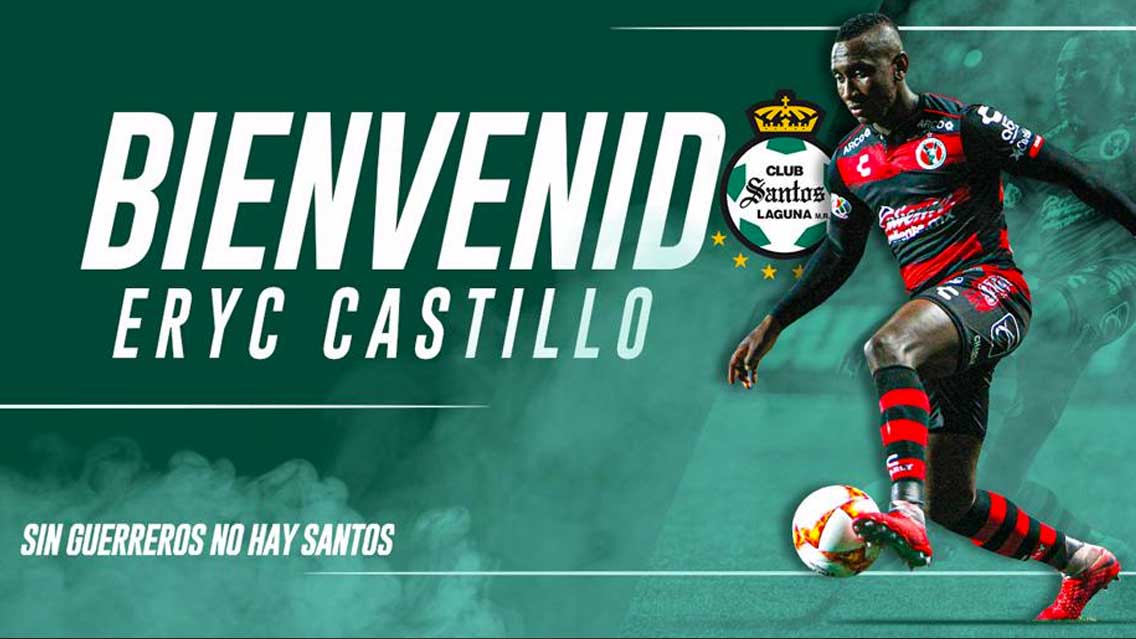 Eryc Castillo tercer refuerzo de Santos para el Apertura 2019