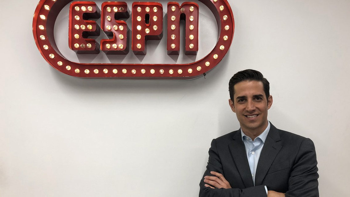 Ex Televisa, Miguel González llega a ESPN