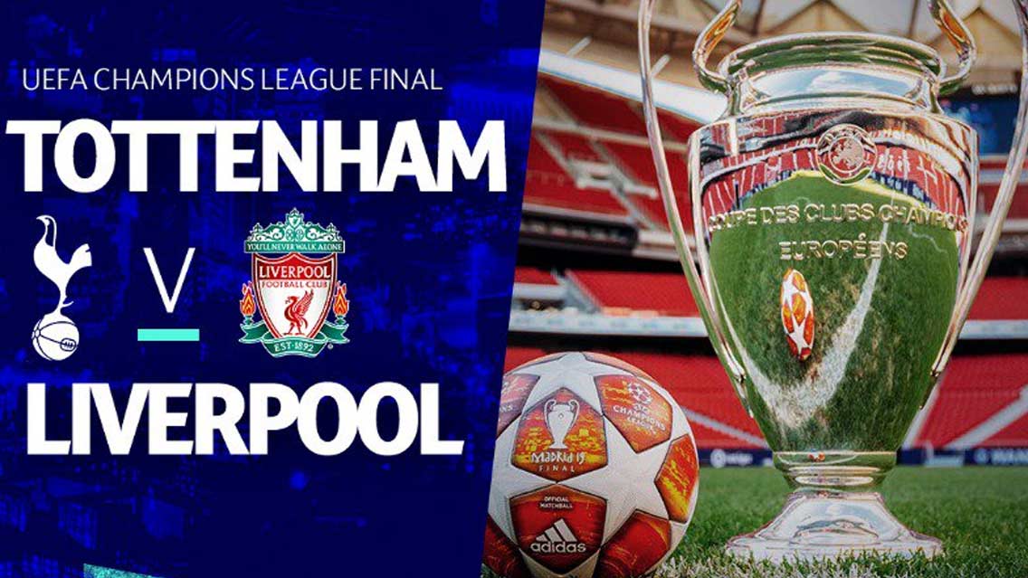 Dónde ver en Vivo la Final Tottenham Hotspur vs Liverpool