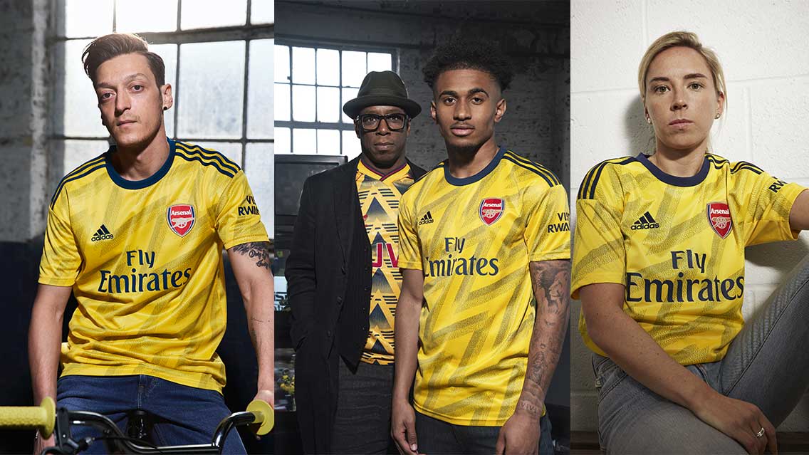 adidas revive el clásico uniforme”bruised banana” del Arsenal