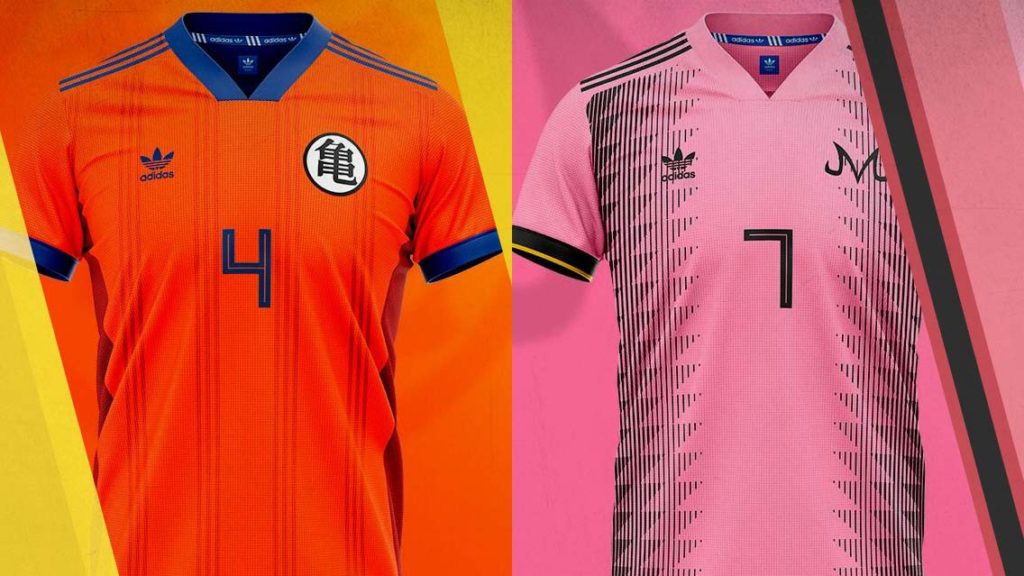 Jerseys de Dragon Ball Z al estilo futbol