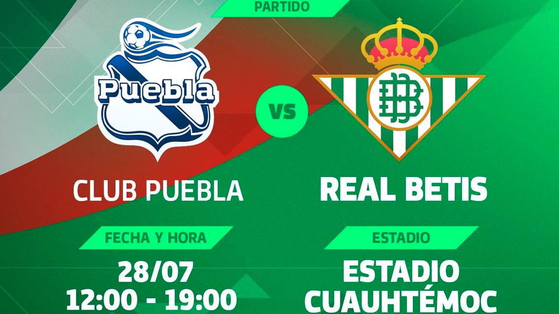 Precio de los boletos para el Puebla vs Real Betis