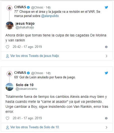 Afición de Chivas arremete contra Van Rankin 0