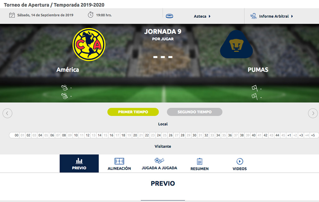 El partido entre las Águilas del América vs Pumas en el Apertura 2019 ha cambiado de fecha y hora 