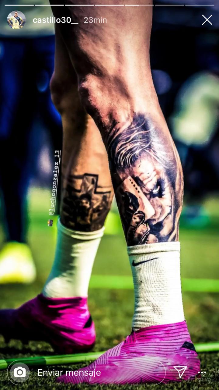El tatuaje de Nicolás Castillo del Joker 