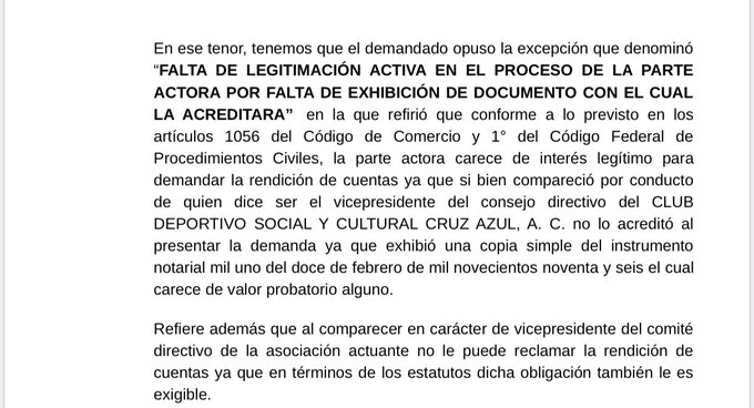 Dictaminan que Víctor Garcés NO es vicepresidente de Cruz Azul 1