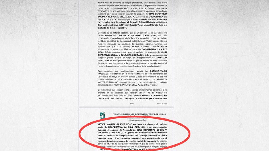 Dictaminan que Víctor Garcés NO es vicepresidente de Cruz Azul 3