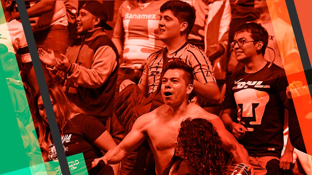Riña entre aficionados de Pumas en Puebla