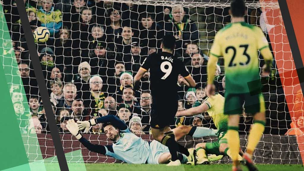 El gol de Raúl Jiménez vs Norwich City