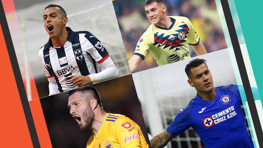 Rayados, América, Tigres y Cruz Azul, 4 candidatos al título