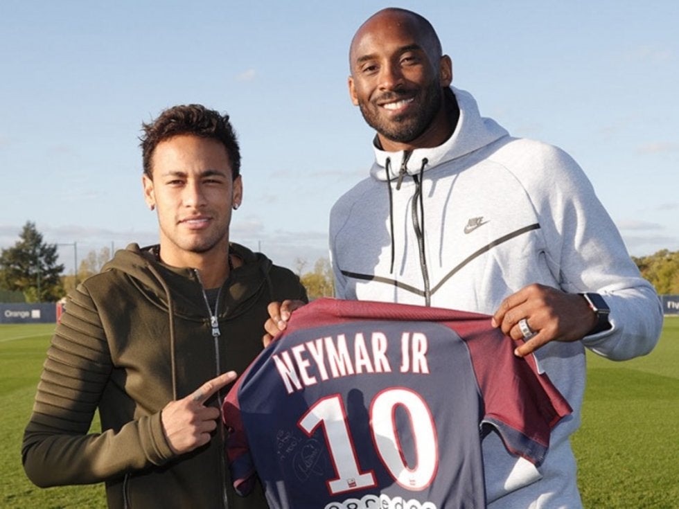 Kobe Bryant con Neymar