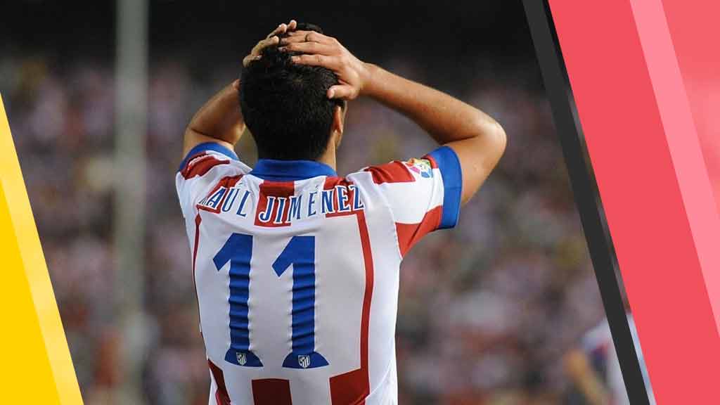 Por presión, Raúl Jiménez no rindió con el Atlético de Madrid
