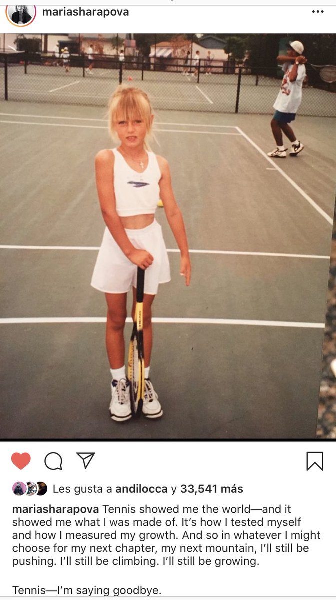 Maria Sharapova anunció su retiro del Tenis profesional 
