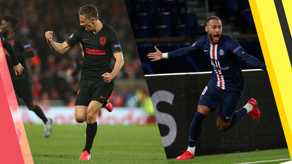 Atlético de Madrid y PSG avanzan a semifinales de Champions
