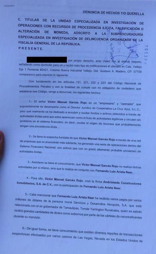 Denuncian a Víctor Garcés por trata de personas y lavado de dinero 1