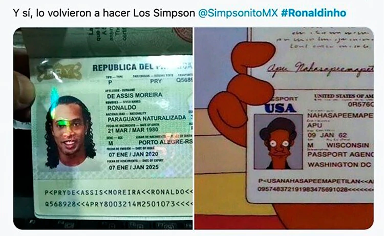 Los memes por la detención de Ronaldinho en Paraguay 5