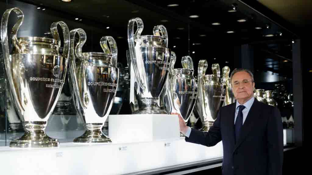 Florentino Pérez, el segundo presidente con más títulos del Real Madrid