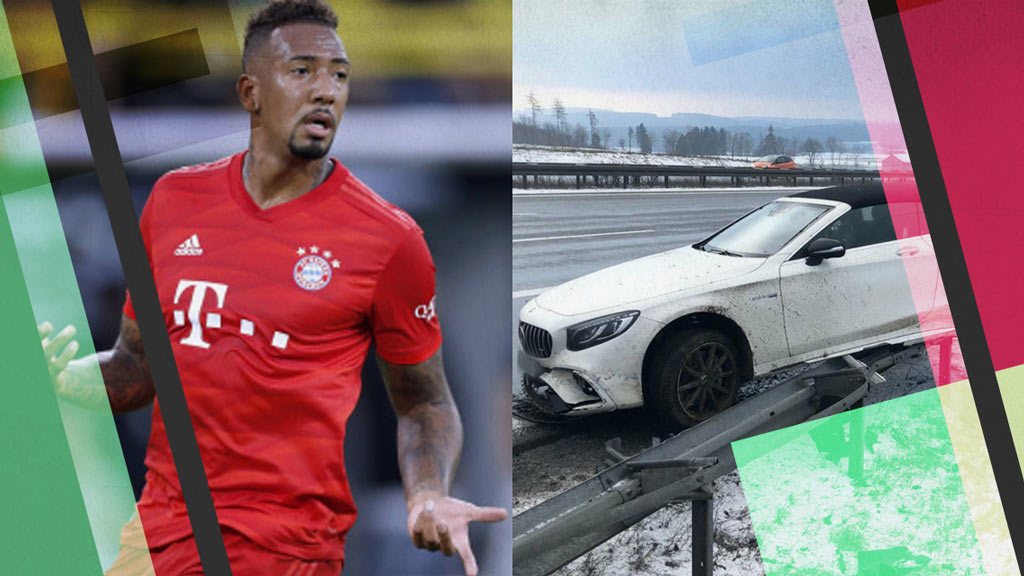 Jerome Boateng estrella su lujoso automóvil