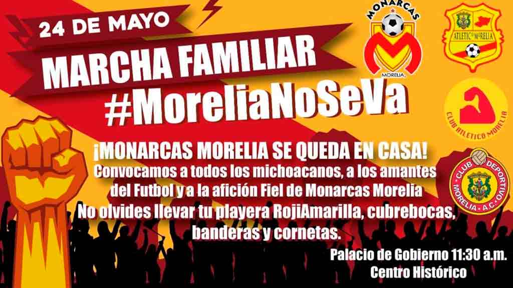 Afición de Monarcas marchará contra mudanza del equipo