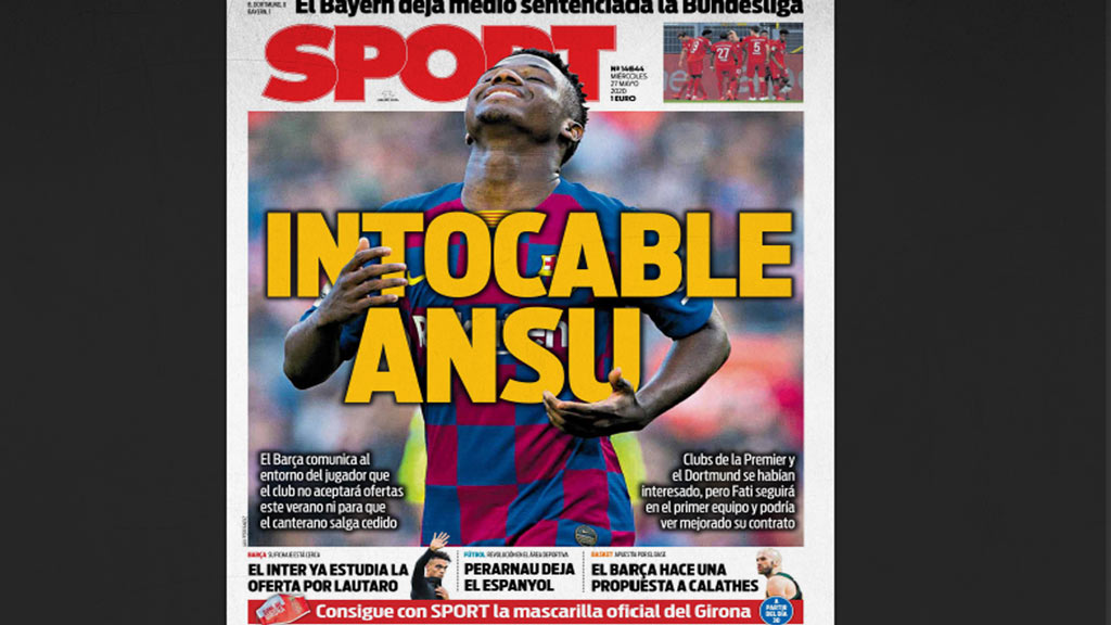 Ansu Fati estaría como intransferible en el FC Barcelona 