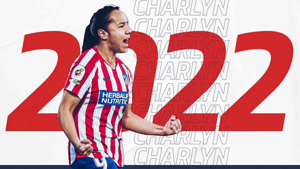 Charlyn Corral renueva con el Atlético de Madrid hasta 2022