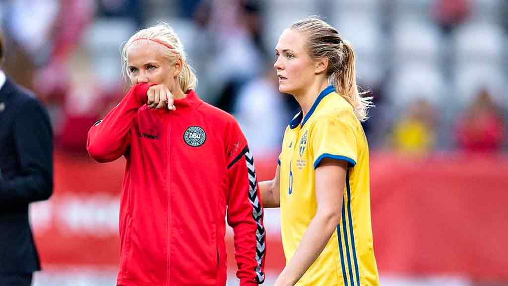 Magdalena Eriksson y Pernille Harder