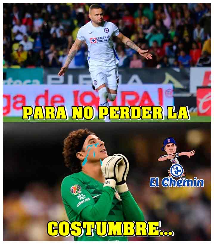 Memes de la goleada de Cruz Azul contra el América 14